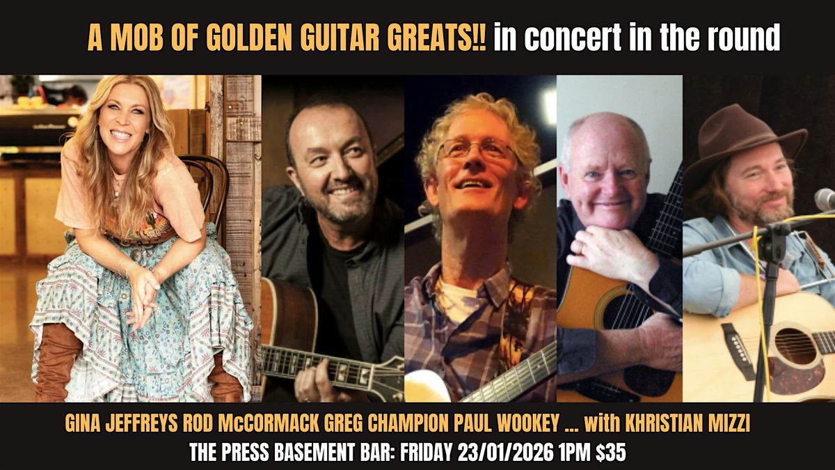 A MOB of Golden Guitar Greats! In concert, in the round TCMF 2026, 23 January | Event in Tamworth | AllEvents