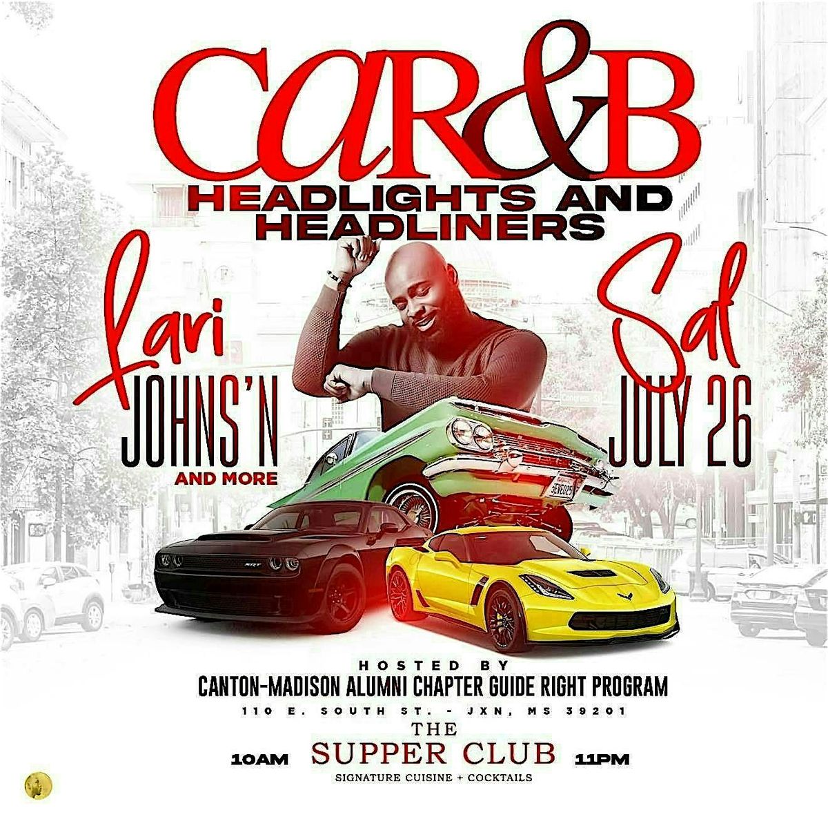 CAR&B "Headlights and Headliners", 26 July | Event in Jackson | AllEvents