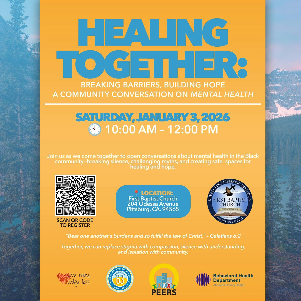 Healing Together: Breaking Barriers, Building Hope, 3 January | Event in Pittsburg | AllEvents