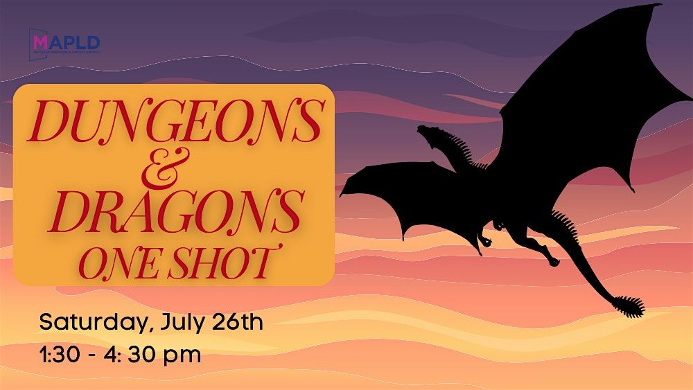 Dungeons & Dragons: One Shot, 26 July | Event in Matteson | AllEvents