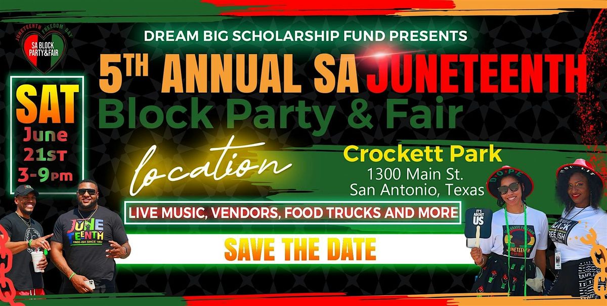 5th annual SA Juneteenth Block Party & Fair, 21 June | Event in San Antonio | AllEvents