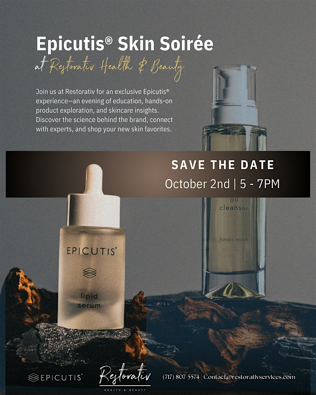 Epicutis® Skin Soirée, 2 October | Event in Mechanicsburg | AllEvents