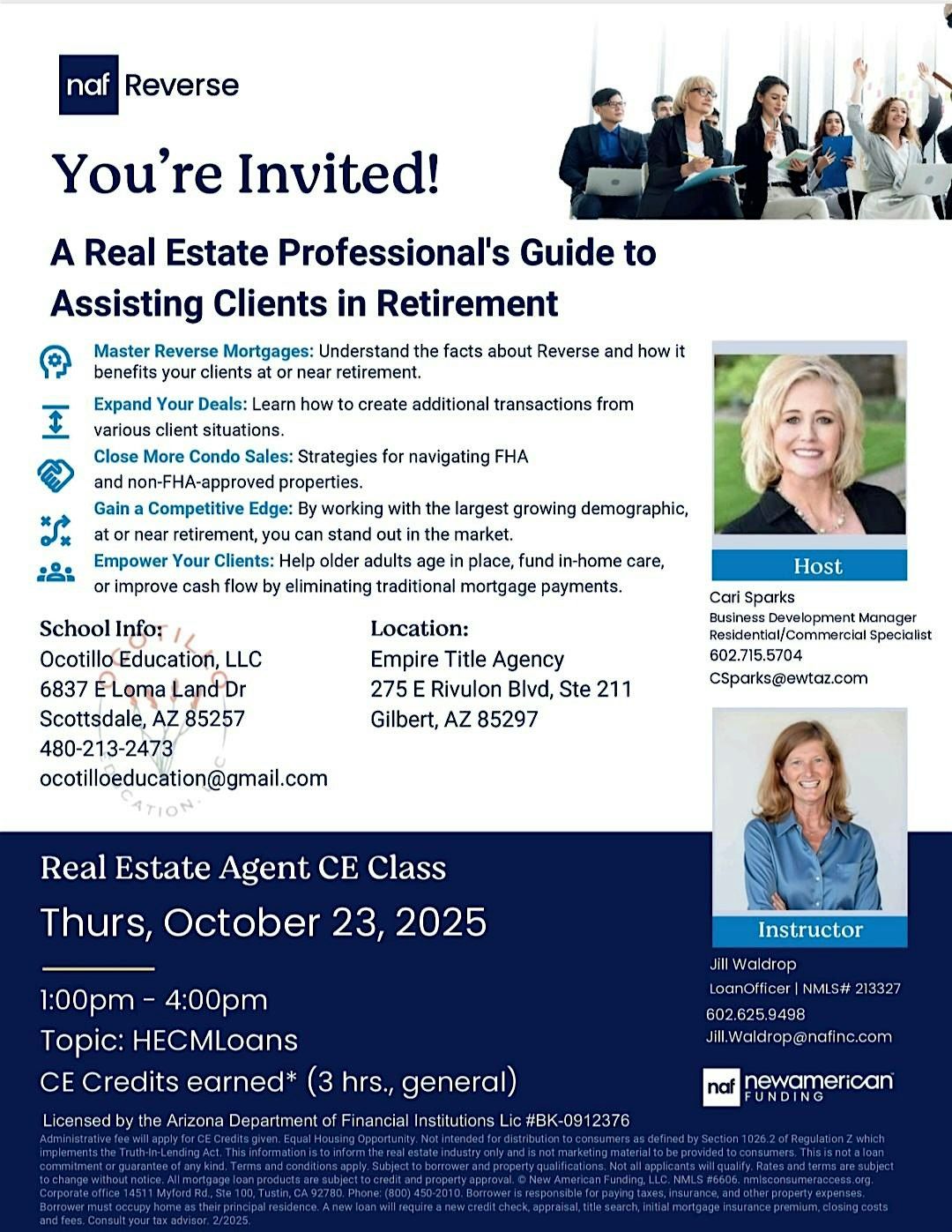 A REAL ESTATE PROFESSIONAL'S GUIDE TO ASSISTING CLIENTS IN RETIREMENT, 23 October | Event in Gilbert | AllEvents