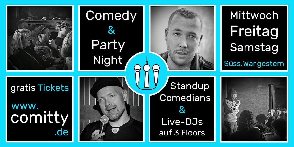 ⭐ Comedy und Party Night ⭐ Profi Comedians und Newcomer ⭐ Gratis Open Mic, 5 December | Event in Berlin