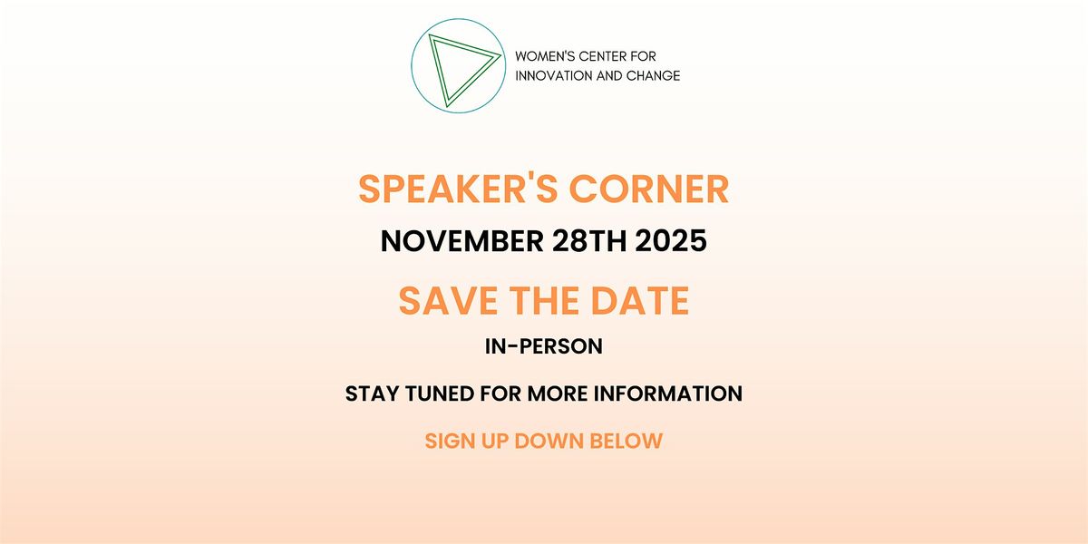 SPEAKER'S CORNER, 28 November | Event in Toronto | AllEvents