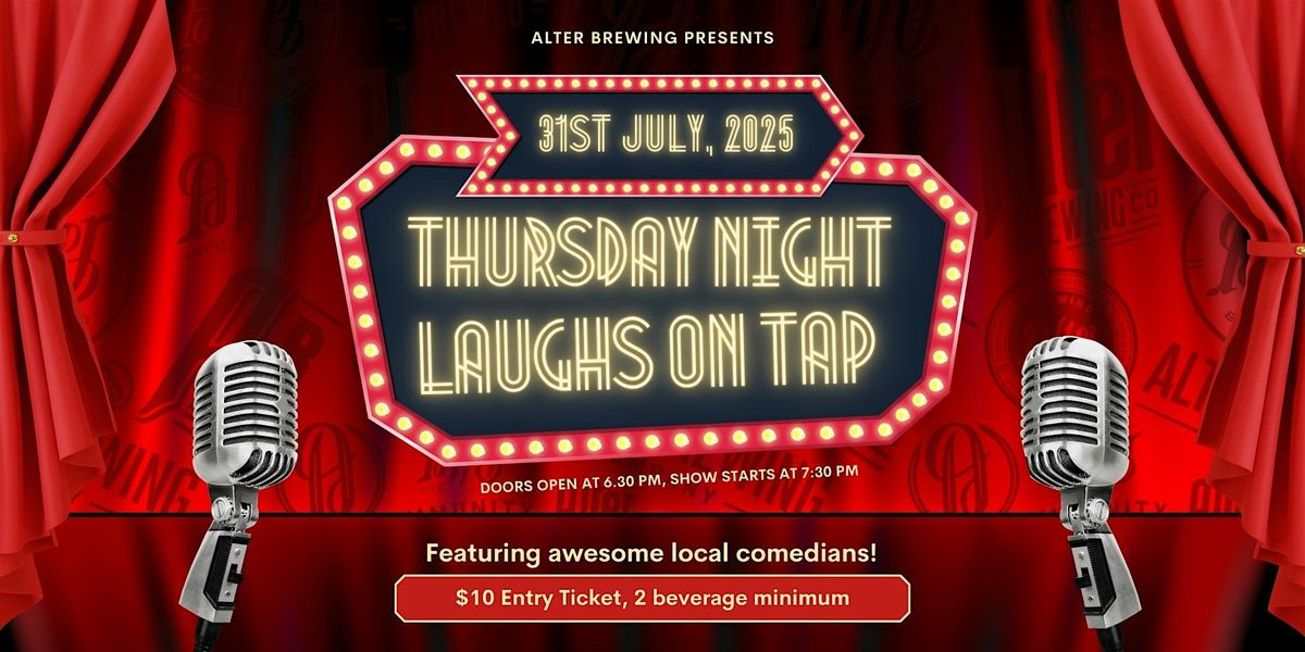 Laughs on Tap at Alter Brewing Co., 31 July | Event in Downers Grove | AllEvents