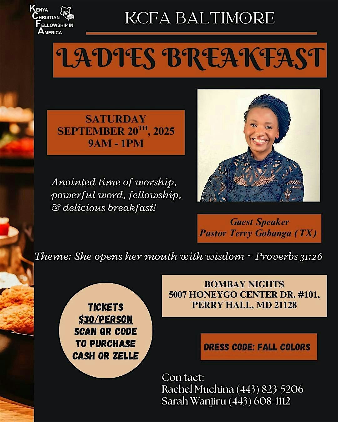 KCFA Baltimore Ladies Breakfast, 20 September | Event in Perry Hall | AllEvents