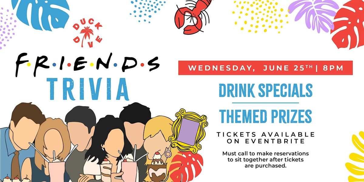 Friends Trivia at The Duck Dive | Event in San Diego | AllEvents