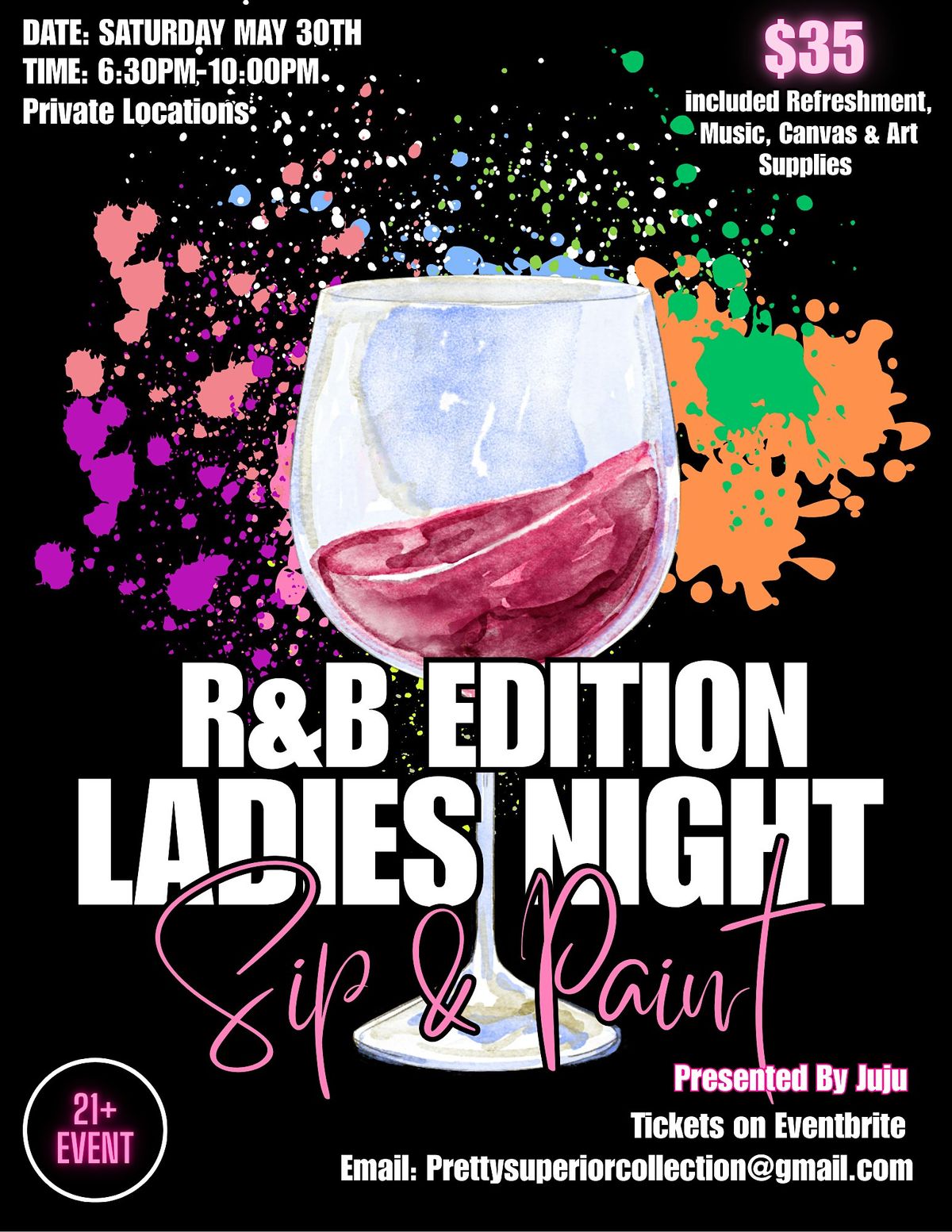 SIP & PAINT LADIES NIGHT R&B, 31 May | Event in Durham | AllEvents