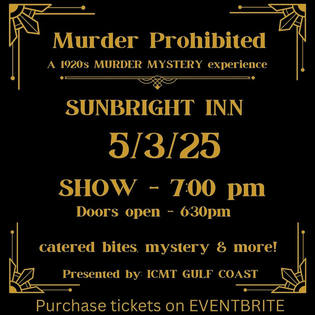 M**der Mystery Experience at The SUNBRIGHT IINN, 3 May | Event in DeFuniak Springs | AllEvents