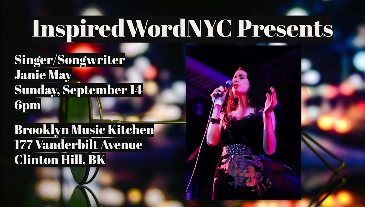InspiredWordNYC Presents Singer/Songwriter Janie May at BMK, 14 September | Event in Brooklyn | AllEvents