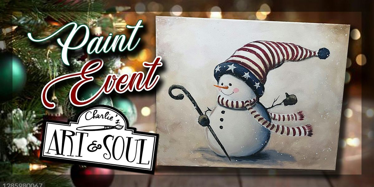 Patriotic Snowman on Canvas Paint Event @ Devil's Due Distillery, 10 January | Event in Kearneysville | AllEvents