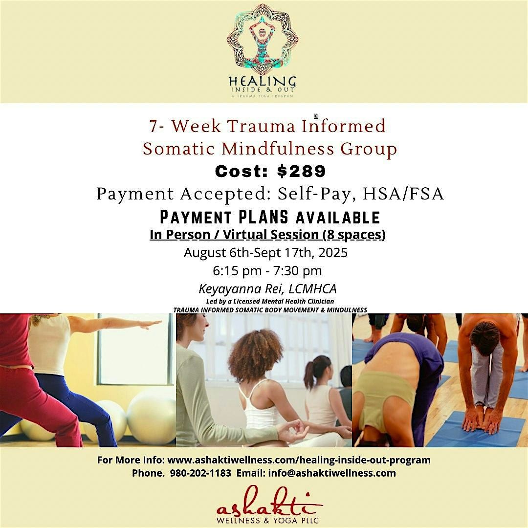 Healing Inside/Out: Trauma Yoga, 6 August | Event in Charlotte | AllEvents