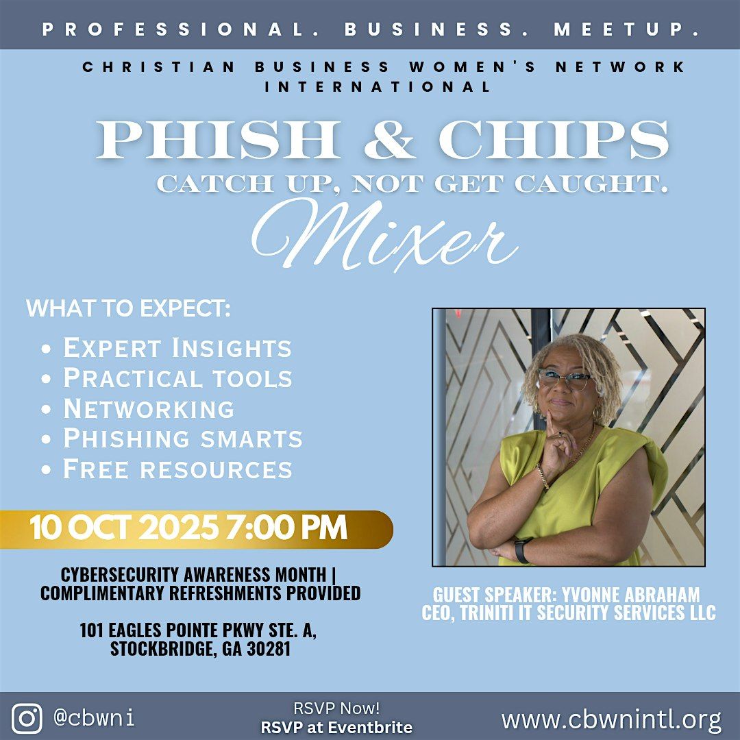 Phish & Chips Mixer: Catch Up, Not Get Caught, 10 October | Event in Stockbridge | AllEvents