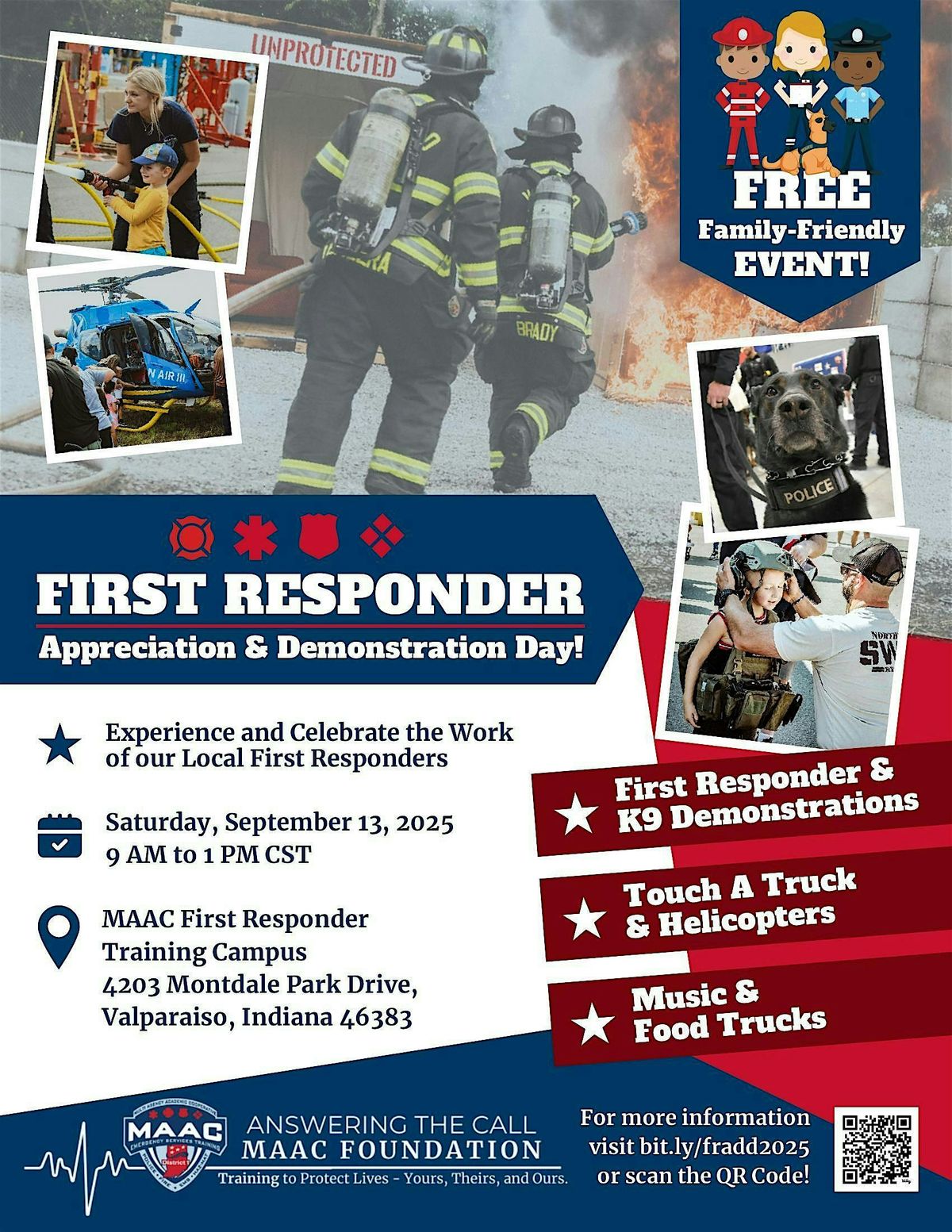 FIRST RESPONDER APPRECIATION & DEMONSTRATION DAY!, 13 September | Event in Valparaiso | AllEvents