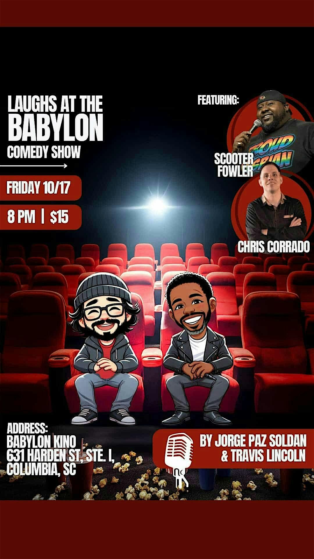 Laughs At Babylon, 17 October | Event in Columbia | AllEvents