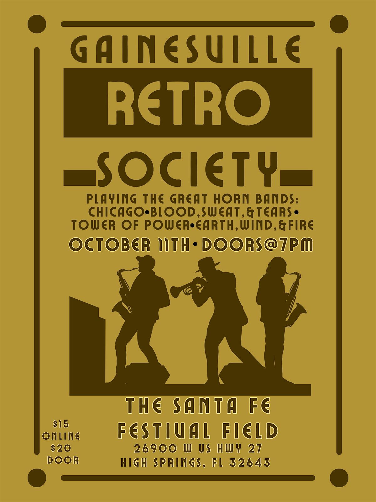 RGSREvents Presents: A Night with the Gainesville Retro Society, 11 October | Event in High Springs | AllEvents