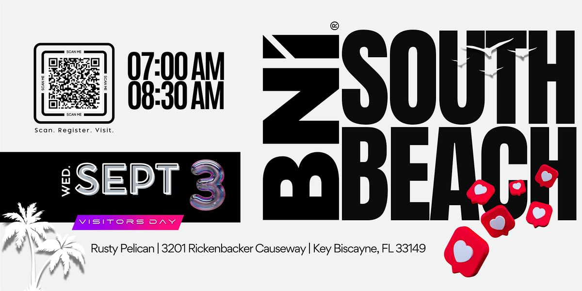 BNI SOUTH BEACH VISITORS DAY | Event in Key Biscayne | AllEvents