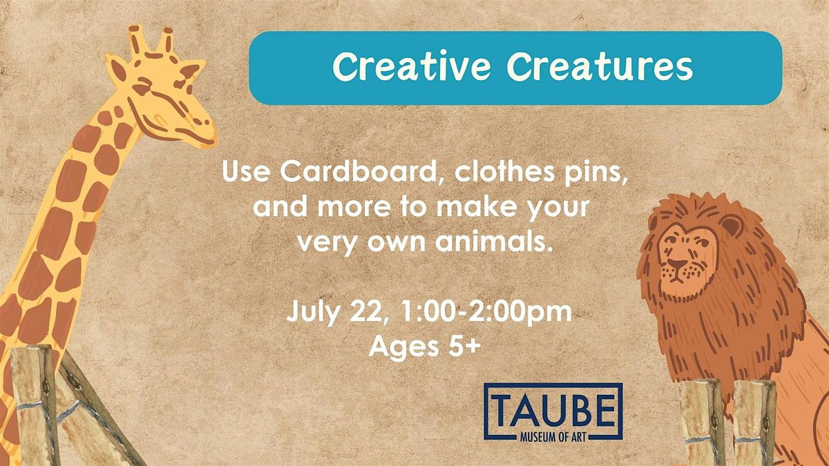 Creative Creatures - Summer Art Series, 22 July | Event in Minot | AllEvents