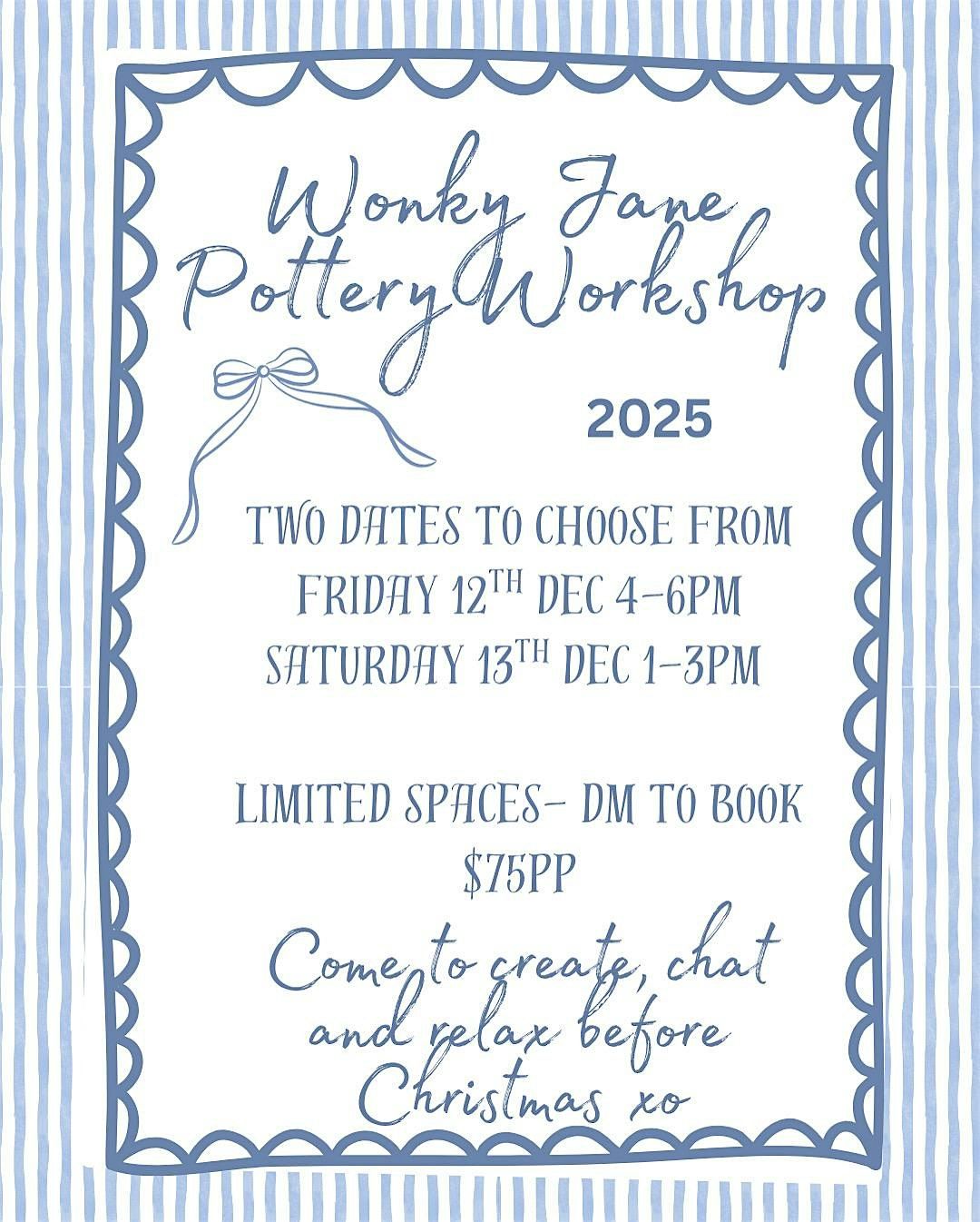 Wonky Jane Pottery Workshops, 12 December | Event in Mount Maunganui | AllEvents