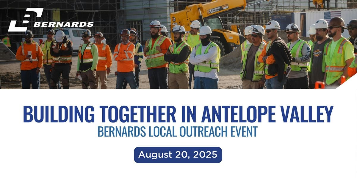 Building Together in Antelope Valley: Bernards Local Outreach Event, 20 August | Event in Lancaster | AllEvents