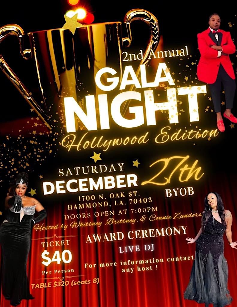 Hollywood Dreams: 2nd Annual Gala, 27 December | Event in Hammond | AllEvents