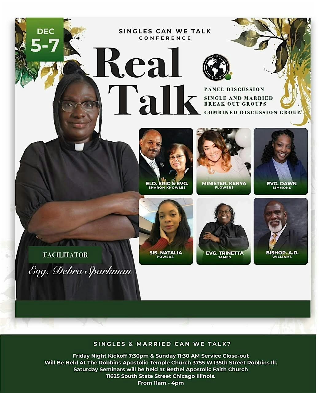 Singles "Can We Talk" Conference, 5 December | Event in Robbins | AllEvents