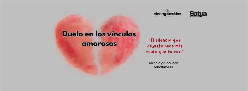 Duelo en los vínculos amorosos · Terapia grupal con mindfulness, 14 October | Event in Guadalajara | AllEvents