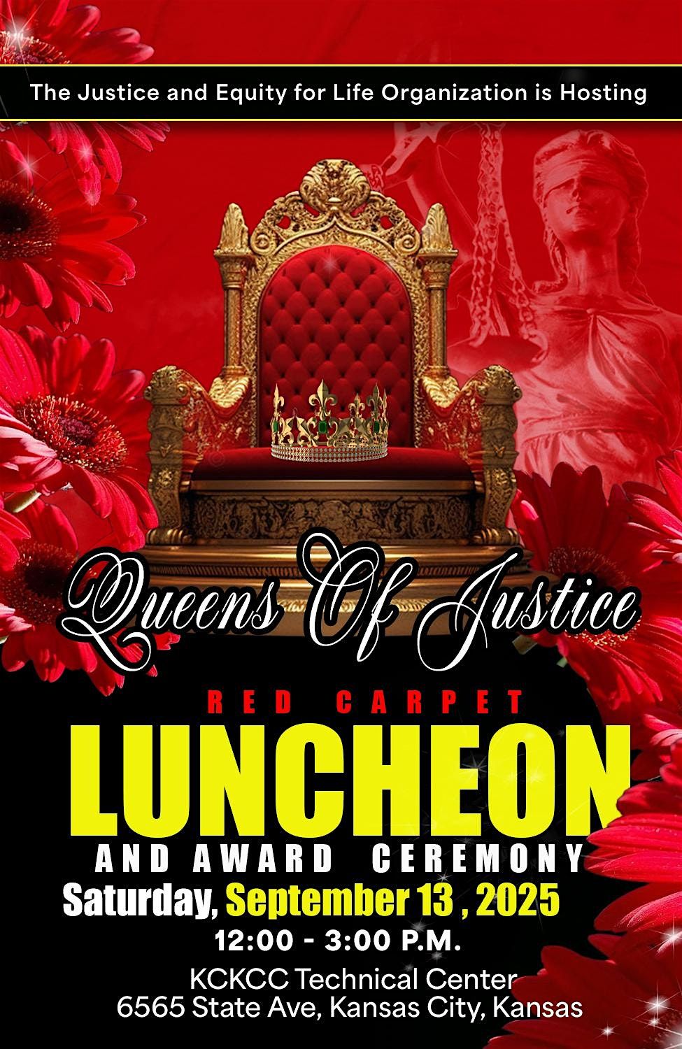 Queens of Justice Red Carpet Awards Luncheon, 13 September | Event in Kansas City | AllEvents