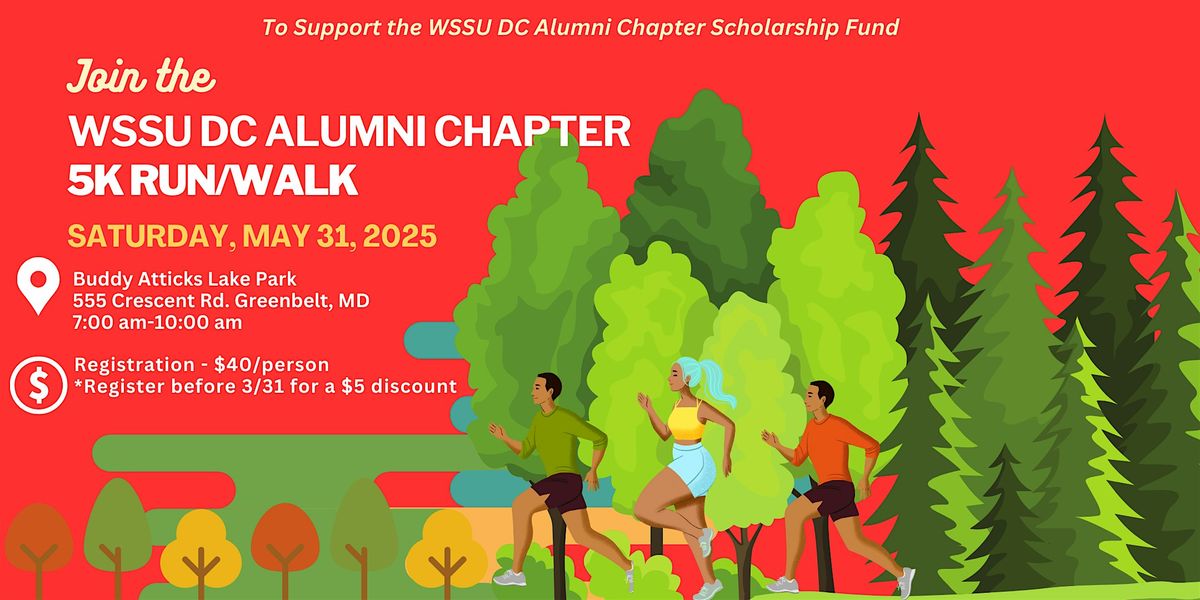 WSSU NAA DC Metro Chapter 5K Run/Walk, 31 May | Event in Greenbelt | AllEvents