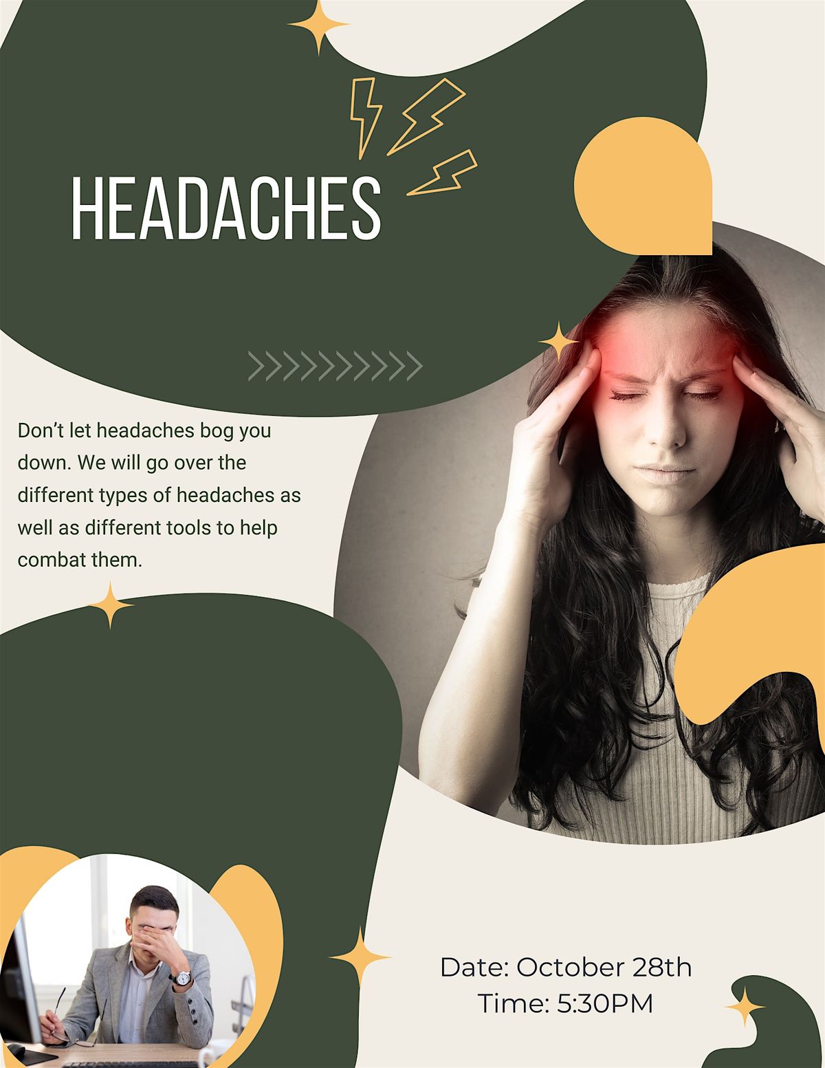 Headaches Workshop, 28 October | Event in Virginia Beach | AllEvents