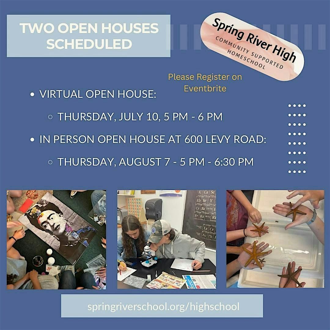 Spring River High School Open House at 600 Levy Road, 7 August | Event in Atlantic Beach | AllEvents