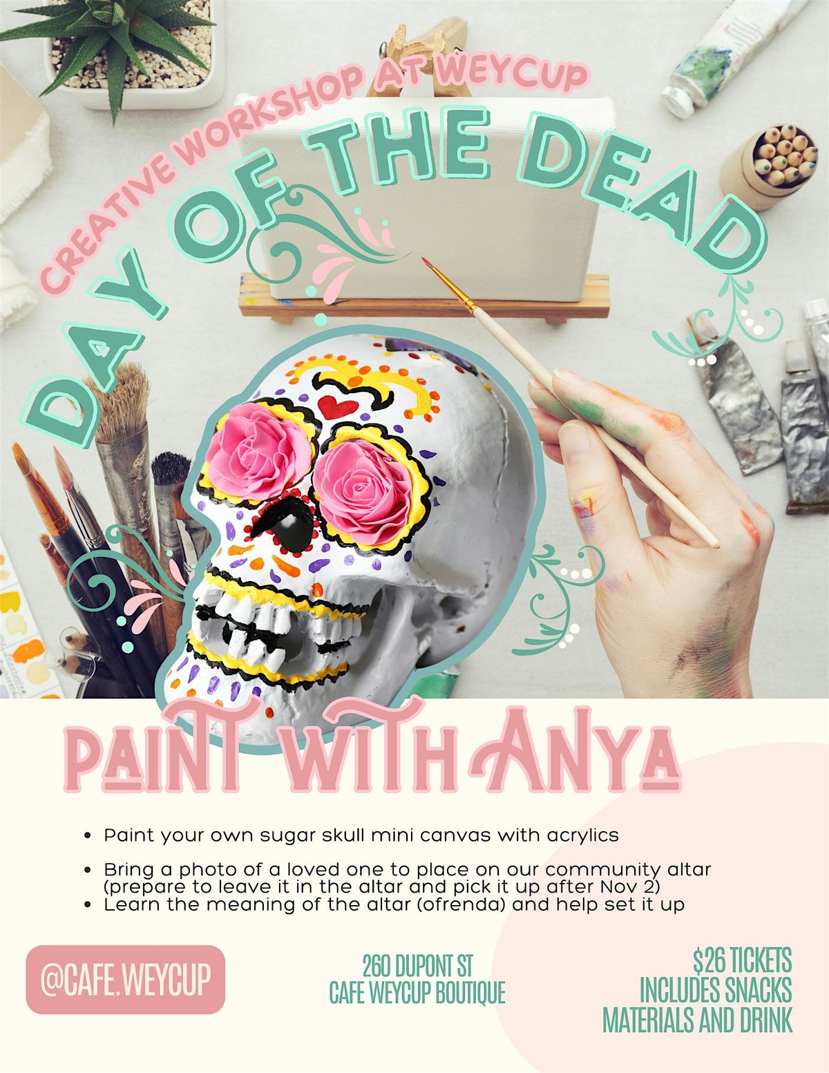 Day of the Dead Creative Paint Workshop, 26 October | Event in Toronto | AllEvents