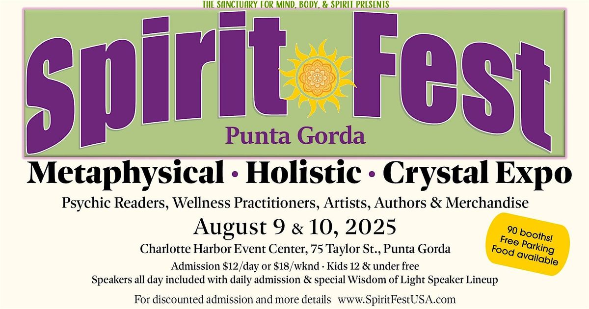 Spirit Fest™ Punta Gorda Metaphysical, Holistic, & Crystal Expo | Event in Punta Gorda | AllEvents