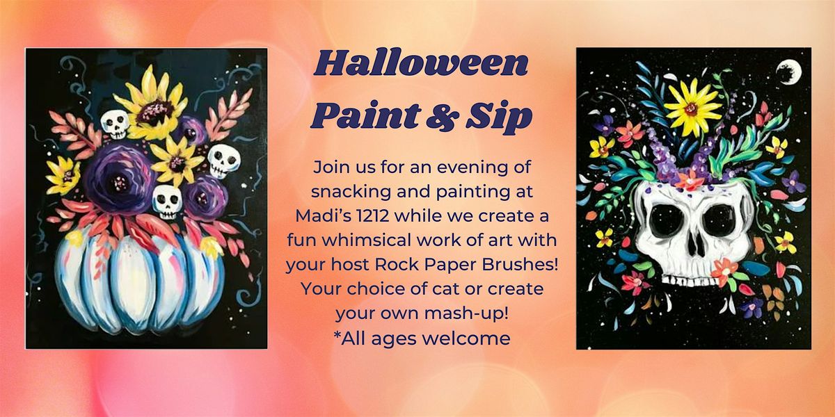 Paint & Sip - Halloween Florals, 29 October | Event in Calgary | AllEvents