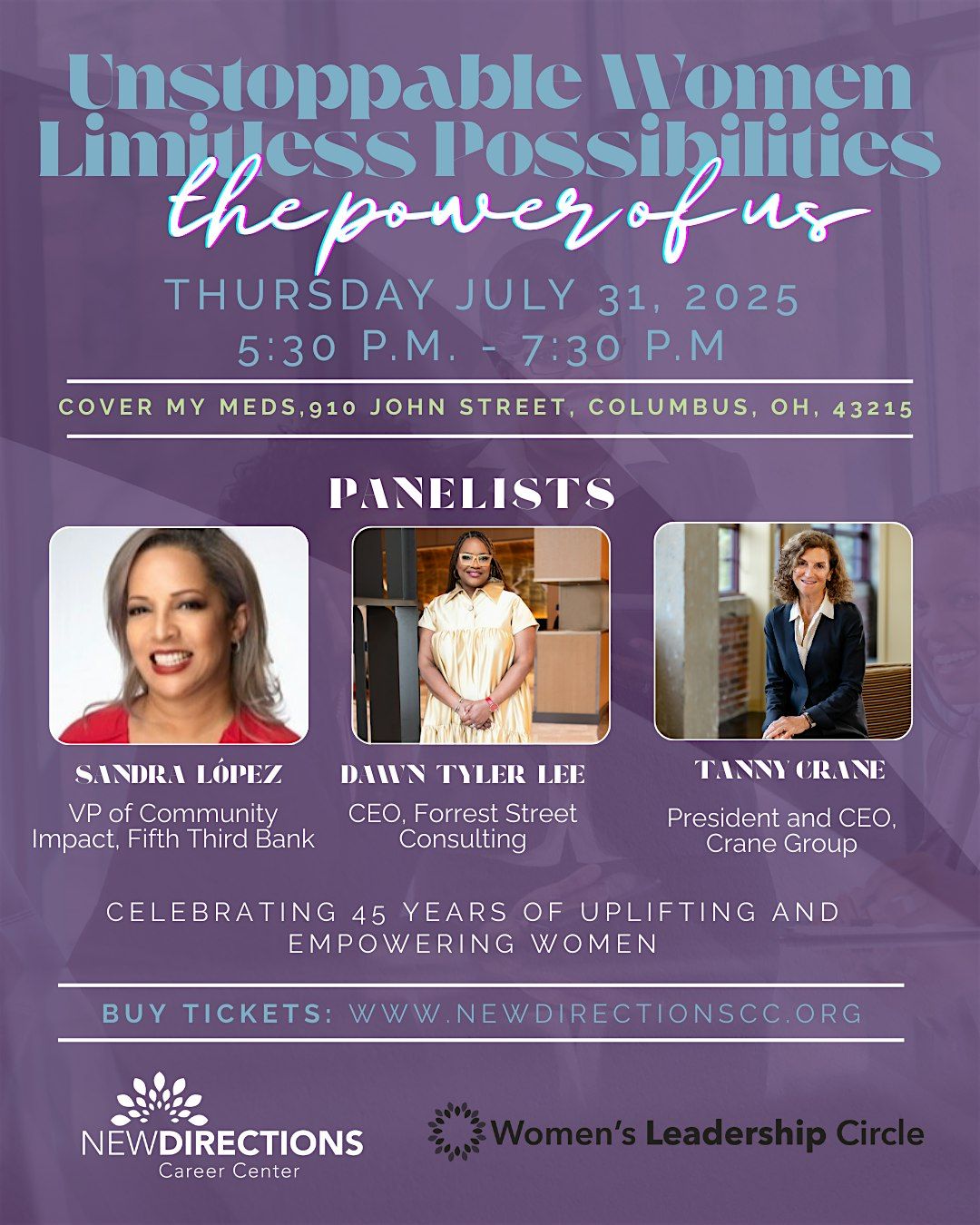 The Power of Us: Unstoppable Women, Limitless Possibilities, 31 July | Event in Columbus | AllEvents