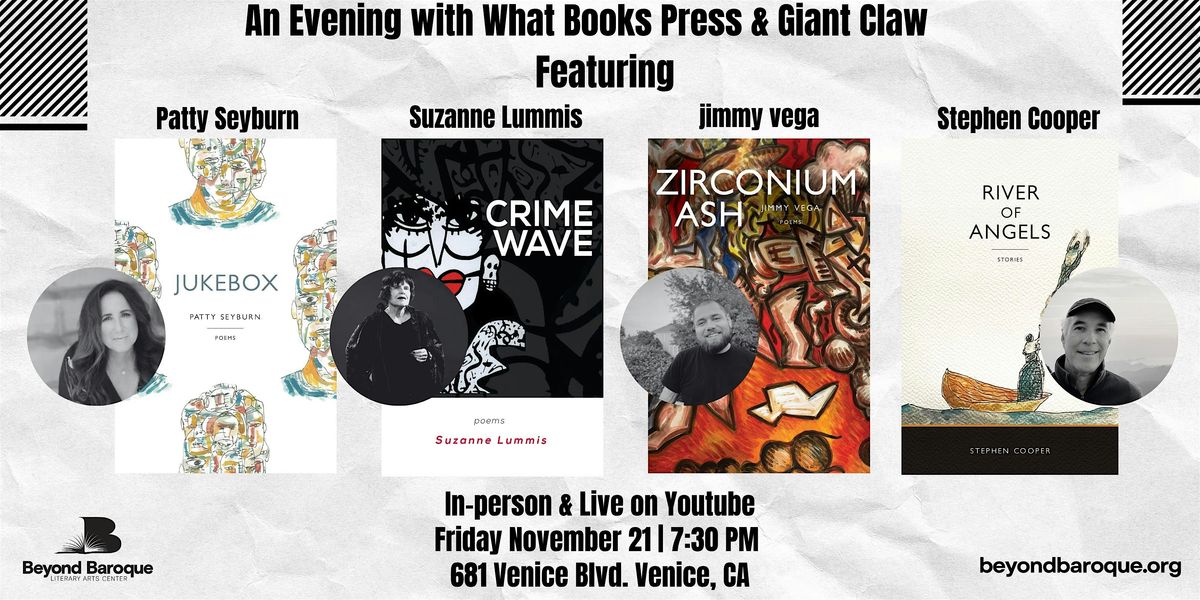 An Evening with What Books Press & Giant Claw, 21 November | Event in Los Angeles | AllEvents