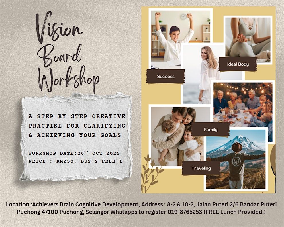 Vision Board Workshop, 26 October | Event in Puchong | AllEvents