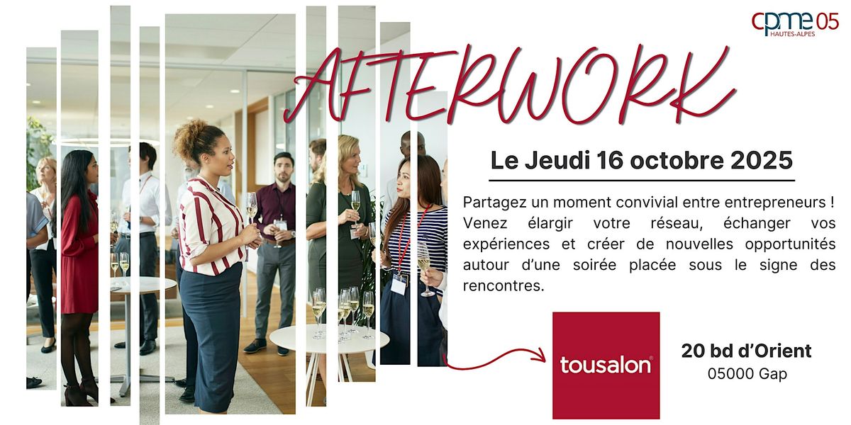 Afterwork : Échanges et Partage, 16 October | Event in Gap | AllEvents
