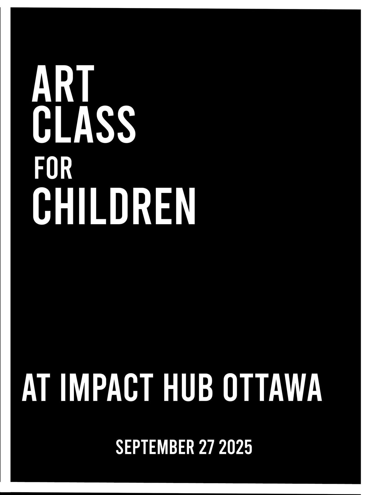 Art class for children, 27 September | Event in Ottawa | AllEvents