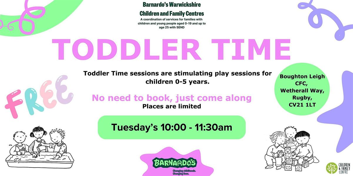 Toddler Time - Boughton Leigh CFC - DROP-IN - no booking required | Event in Rugby | AllEvents
