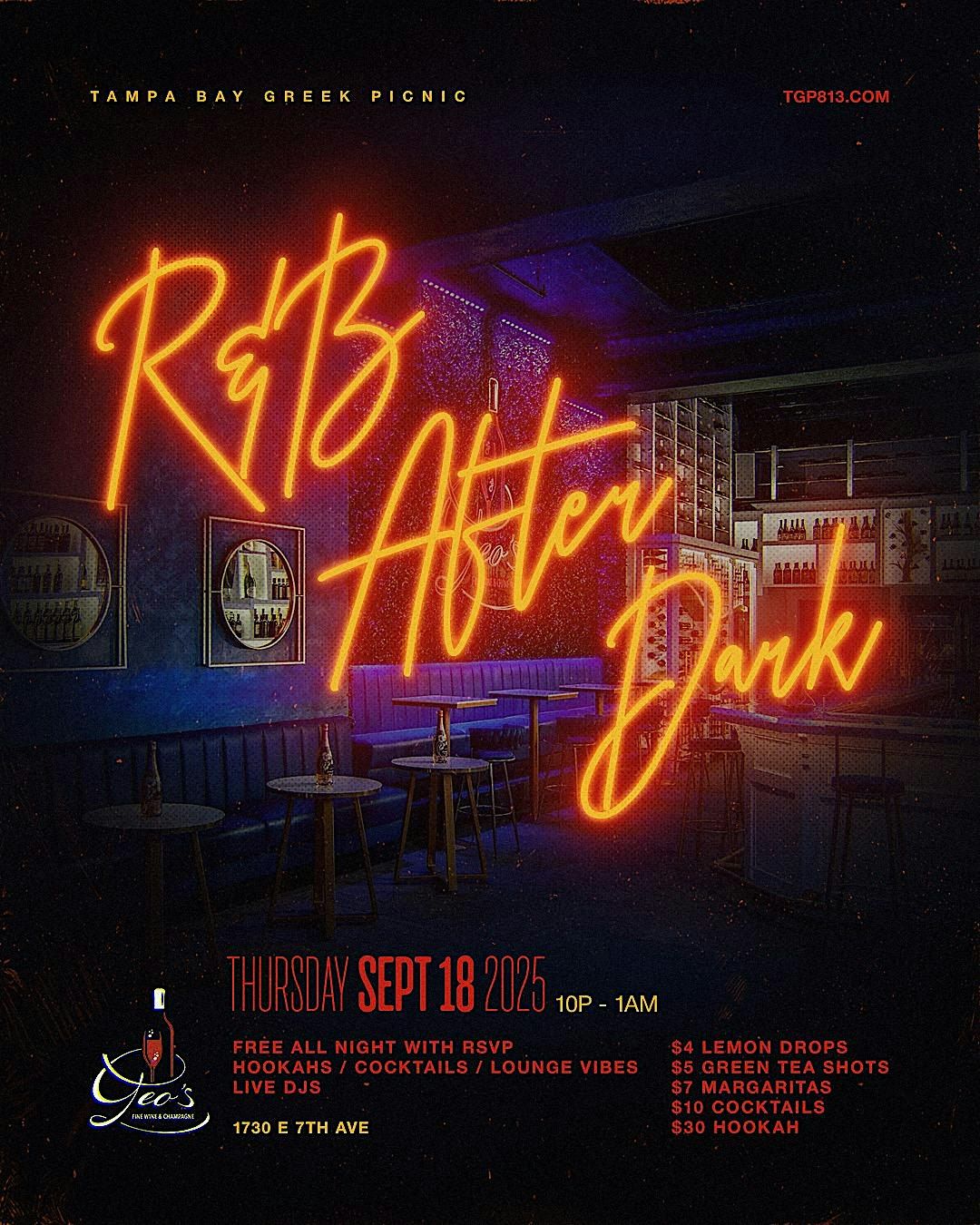R&B AFTER DARK: TBGP THURSDAY AFTER PARTY!, 18 September | Event in Tampa | AllEvents