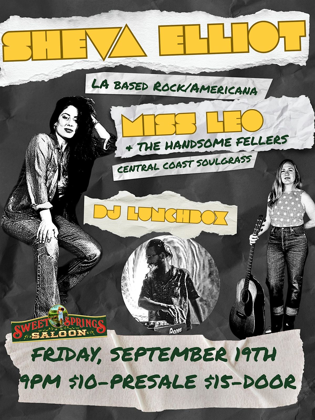Sheva Elliot/ Miss Leo, 19 September | Event in Baywood-Los Osos | AllEvents