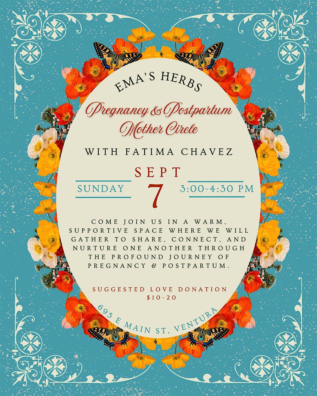 Pregnancy & Postpartum Mother Circle with Fatima Chavez, 7 September | Event in Ventura | AllEvents