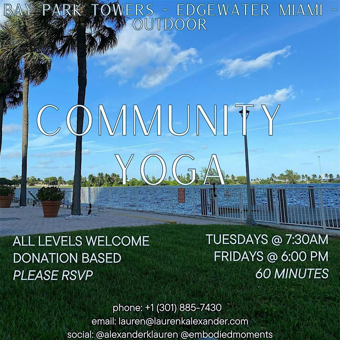 Community Yoga - Edgewater Miami | Event in Miami | AllEvents