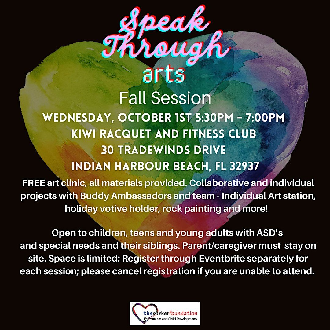 "Speak Through Arts" with the Parker Foundation, 1 October | Event in Indian Harbour Beach | AllEvents