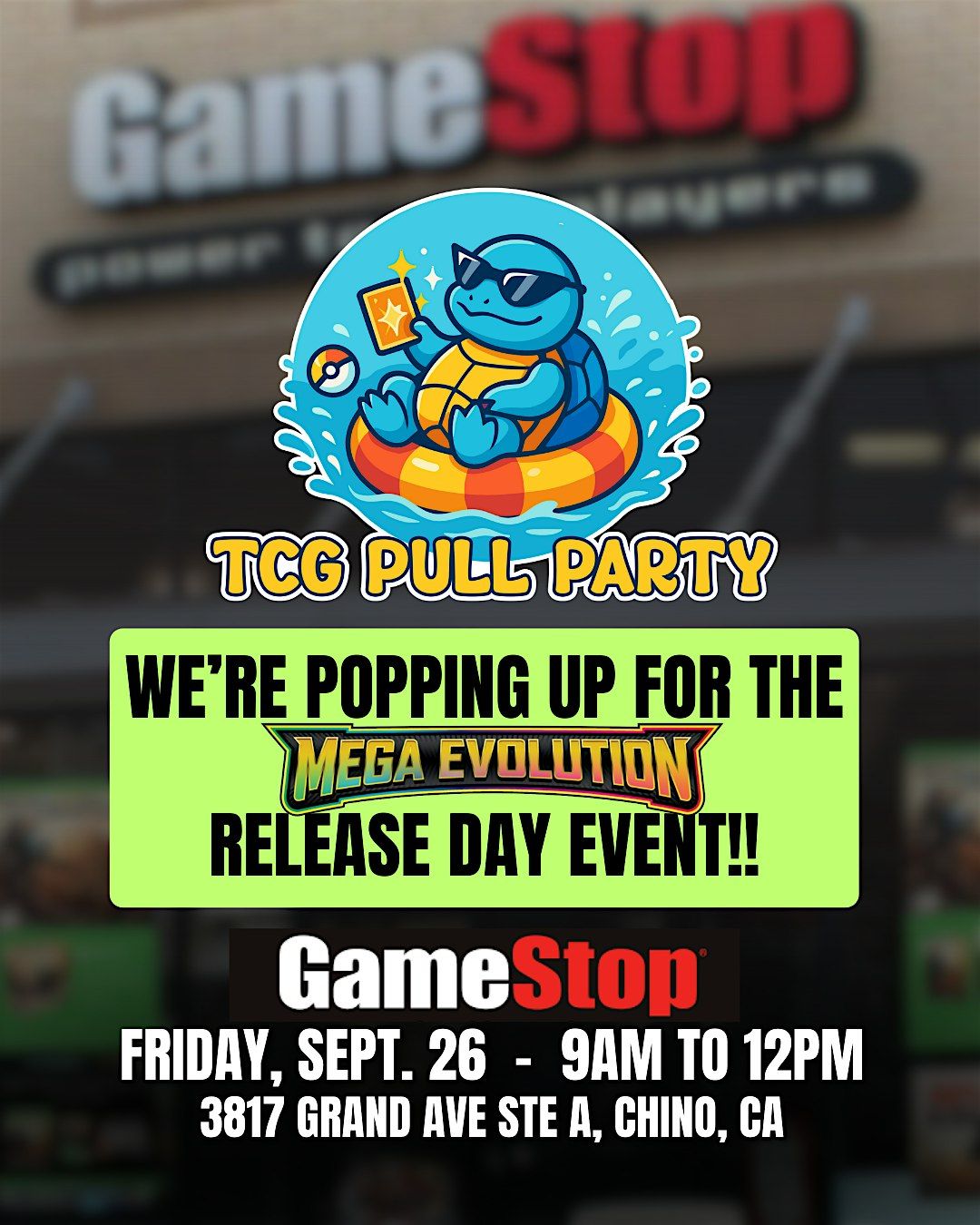 TCG Pull Party is popping up at GameStop!!, 26 September | Event in Chino | AllEvents