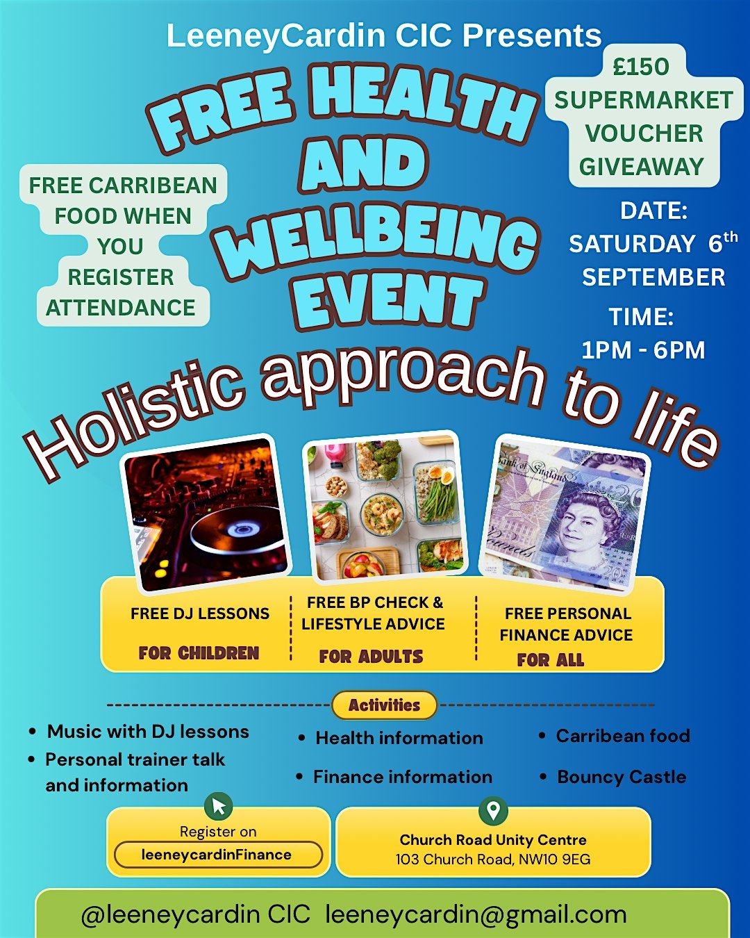 Free Health and Wellbeing event - Holistic approach to life, 6 September | Event in London | AllEvents