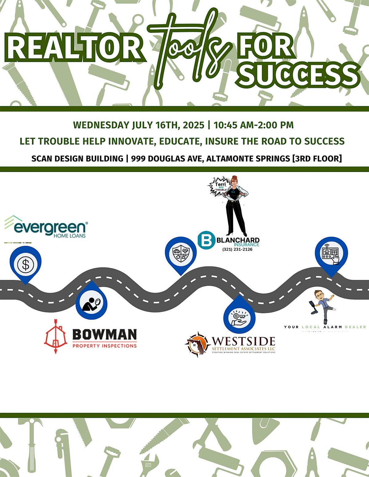Let Trouble Help Innovate, Educate, Insure The Road to Success, 16 July | Event in Altamonte Springs | AllEvents