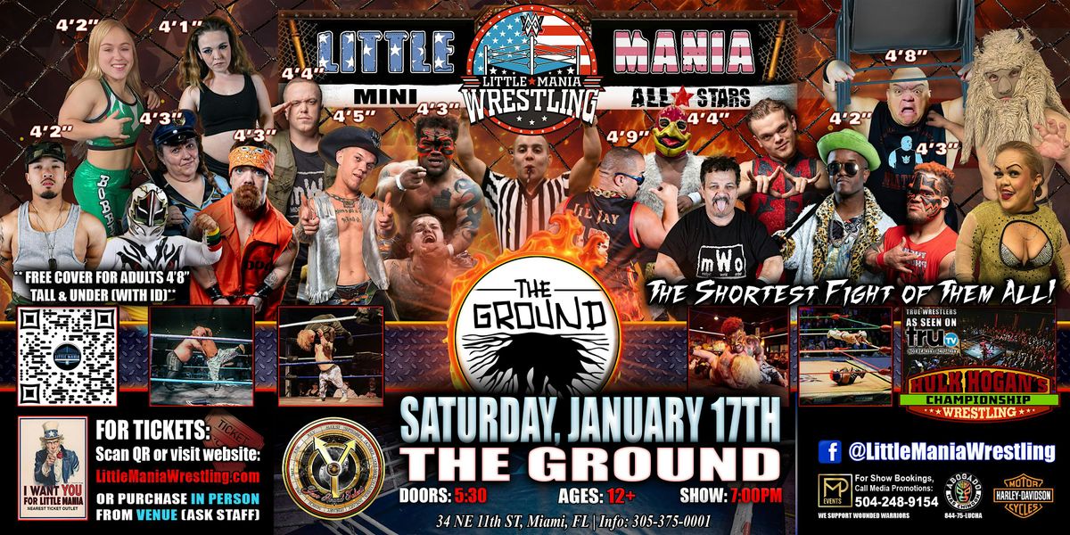 Miami, FL - Little Mania Mini Wrestling @ The Ground